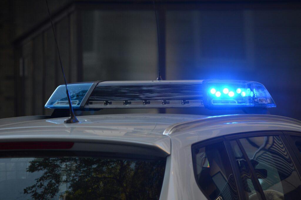 lights on a cop car