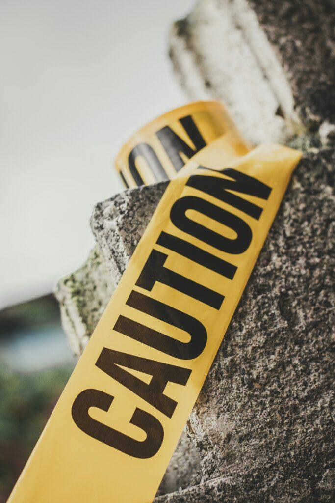 yellow caution tape